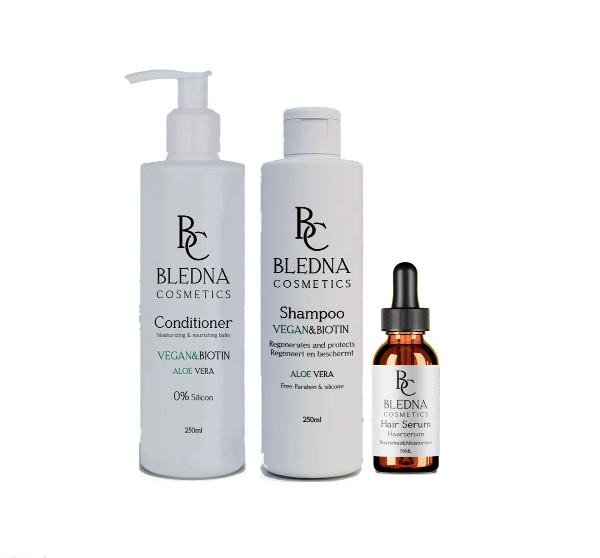 Ultimate Vegan Biotin Hair Care Trio — Shampoo, Conditioner and Serum
